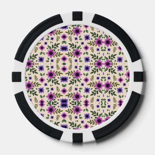 Top and bottom view of a poker chip  ポーカーチップ (正面)