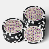 Top and bottom view of a poker chip  ポーカーチップ (積み重ね)