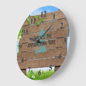 TOP Appalachian Trail Hiker ラージ壁時計 (傾斜)