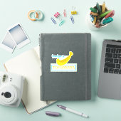 TOP BANANA,あなたの名前,おもしろい,黄色バナナ,ユーモア シール (iPadカバー)