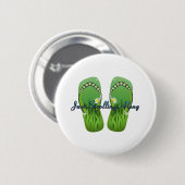 TOP Beach and Dog Walk Buttons 缶バッジ (正面&裏面)