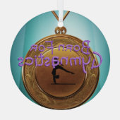 TOP Born for Gymnastics Glass Ornament ガラスオーナメント (裏面)