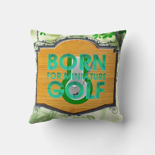 TOP Born for Miniature Golf クッション (裏面)