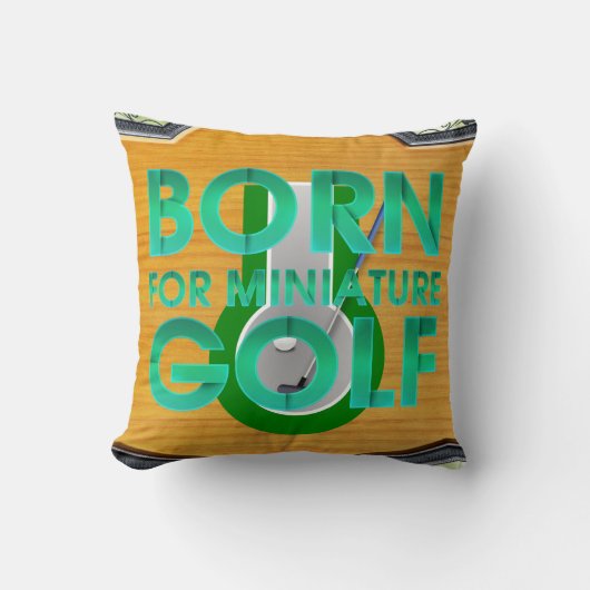 TOP Born for Miniature Golf クッション (正面)