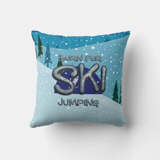 TOP Born for Ski Jumping クッション (裏面)