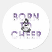 TOP Born to Cheer ラウンドシール (正面)