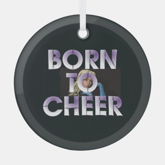 TOP Born to Cheer Glass Ornament ガラスオーナメント (正面)