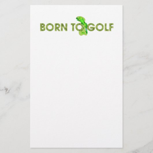 TOP Born to Golf 便箋 (正面)