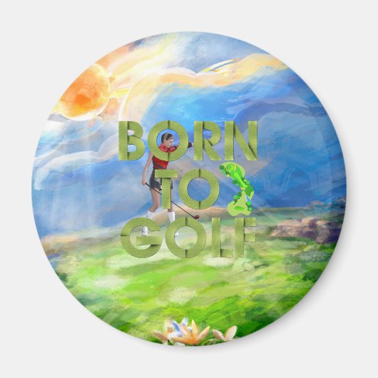 TOP Born to Golf Magnets マグネット (正面)