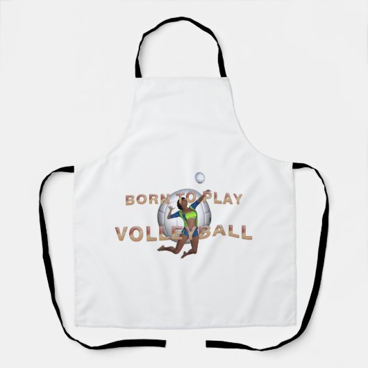 TOP Born to Play Volleyball エプロン (正面)