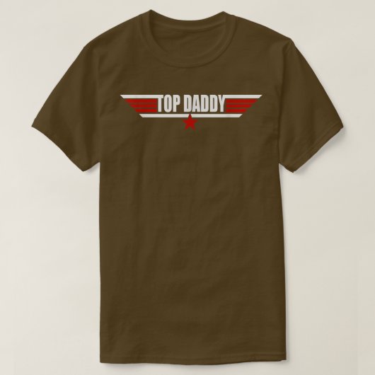 Top Daddy Faters Day Gift for DaddyパパワールドB Tシャツ (デザイン正面)