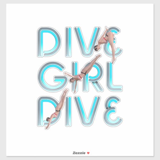 TOP Dive Girl Dive シール (シート)