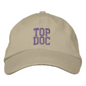 TOP DOC cap 刺繍入りキャップ (正面)