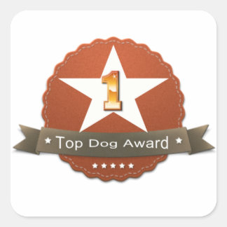 Top Dog Awardステッカー スクエアシール