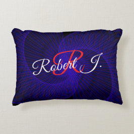 Top Down Dual Funnel Geometric Accent Pillow アクセントクッション