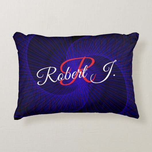 Top Down Dual Funnel Geometric Accent Pillow アクセントクッション (正面)