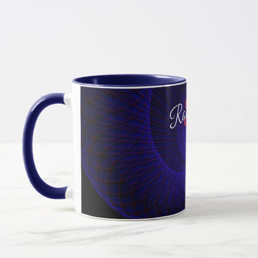 Top Down Dual Funnel Geometric Coffee Mug マグカップ (左)