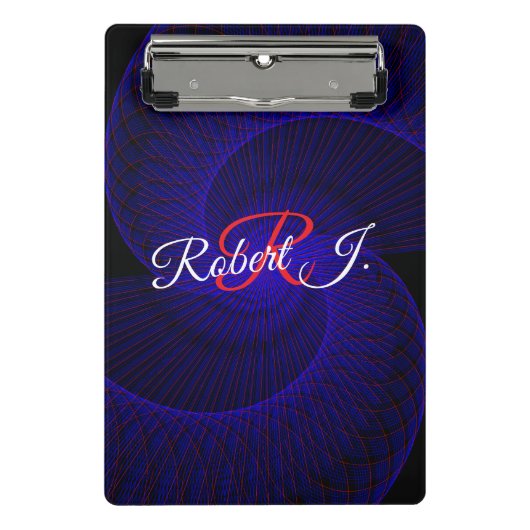 Top Down Dual Funnel Geometric Mini Clipboard ミニクリップボード (正面)