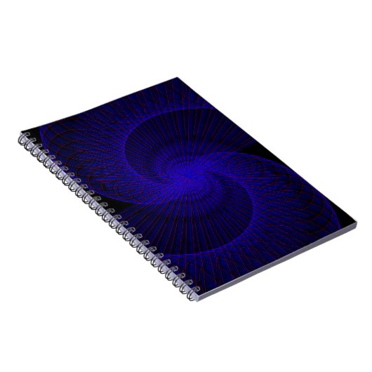 Top Down Dual Funnel Geometric Spiral Notebook ノートブック (右側)