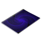 Top Down Dual Funnel Geometric Spiral Notebook ノートブック (左側)