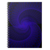 Top Down Dual Funnel Geometric Spiral Notebook ノートブック (正面)
