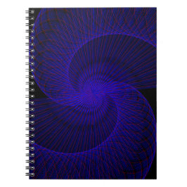 Top Down Dual Funnel Geometric Spiral Notebook ノートブック