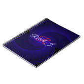 Top Down Dual Funnel Geometric Spiral Notebook ノートブック (左側)