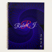 Top Down Dual Funnel Geometric Spiral Planner プランナー手帳 (正面)