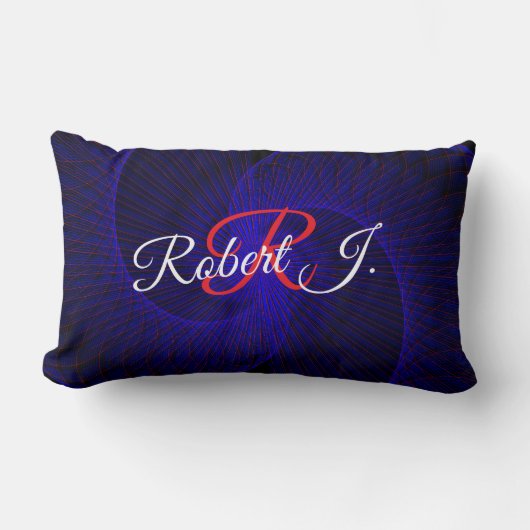 Top Down Dual Funnel Geometric Throw Pillow ランバークッション (正面)