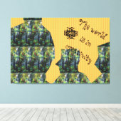 TOP Flow Stretted Canvas Print キャンバスプリント (インサイチュ (ウッドフロア))