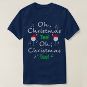Top Fun Christmas Golf Design Tシャツ (デザイン正面)