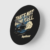 Top Gear That's Not Gone Well ラウンド壁時計 (傾斜)