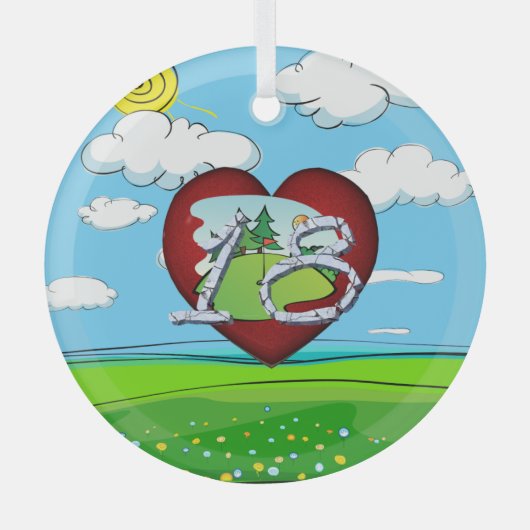 TOP Golf 18 Glass Ornament ガラスオーナメント (正面)