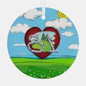 TOP Golf 18 Glass Ornament ガラスオーナメント (裏面)