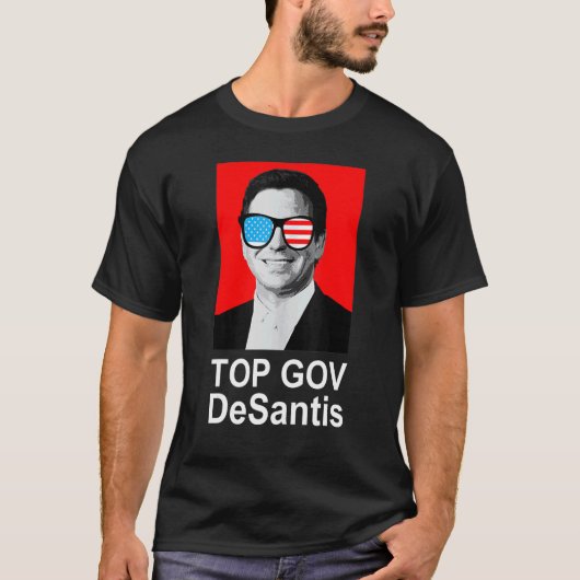 Top Gov Ron Desantis Top Gov 12 Tシャツ (正面)
