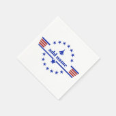 Top Gun (映画) – バースデーパーソナライズされたタナプキン スタンダードカクテルナプキン (角)