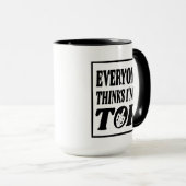 Top Hanukkah Dreidel Joke Gift マグカップ (正面右)