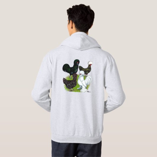 Top Hat Chicken Quartet パーカ (裏面フル)