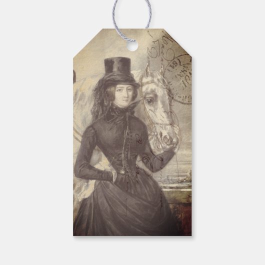 Top Hat Riders Journalingラベル ギフトタグ (裏面)