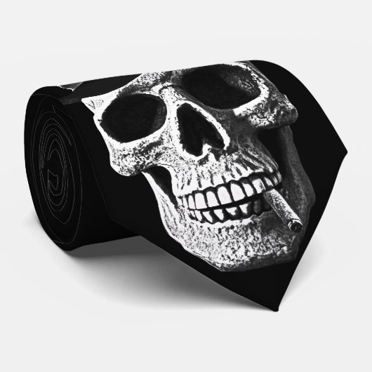 Top hat skull ネクタイ (ロール)