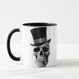 Top hat skull マグカップ