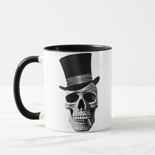 Top hat skull マグカップ (左)