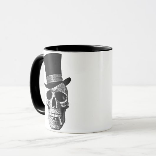 Top hat skull マグカップ (正面左)