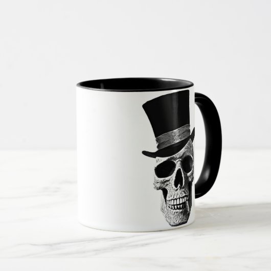 Top hat skull マグカップ (正面右)