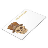 Top Hat Thunder_Cove JournalのSteampunkスカル ノートパッド (アングル)