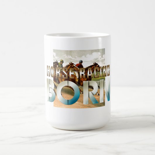 TOP Horse Racing Born Mug コーヒーマグカップ (中央)