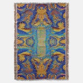 Top Krokodil Lederoptik スローブランケット (正面縦)