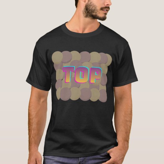TOP Neon Gradient T-Shirt Tシャツ (正面)