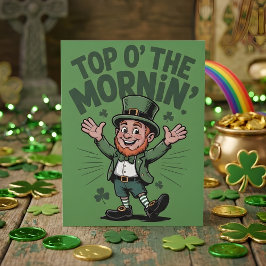 Top O The Mornin Leprechaun Lucky Charm Art シーズンカード