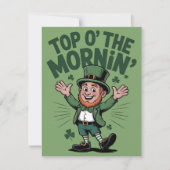Top O The Mornin Leprechaun Lucky Charm Art シーズンカード (正面)